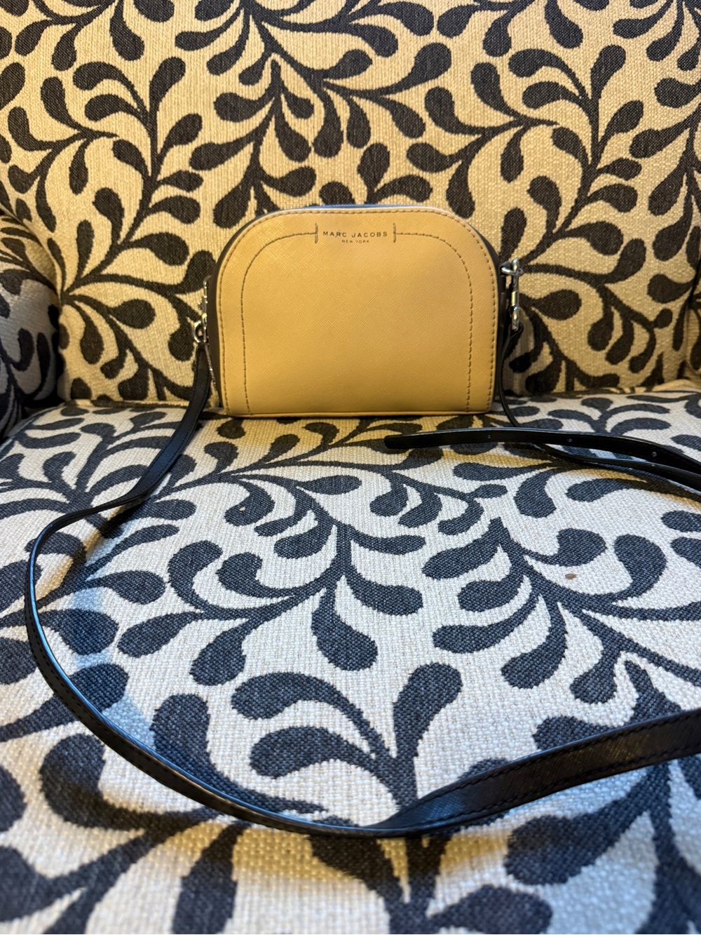 Marc Jacobs Yellow and Black Leather Crossbody